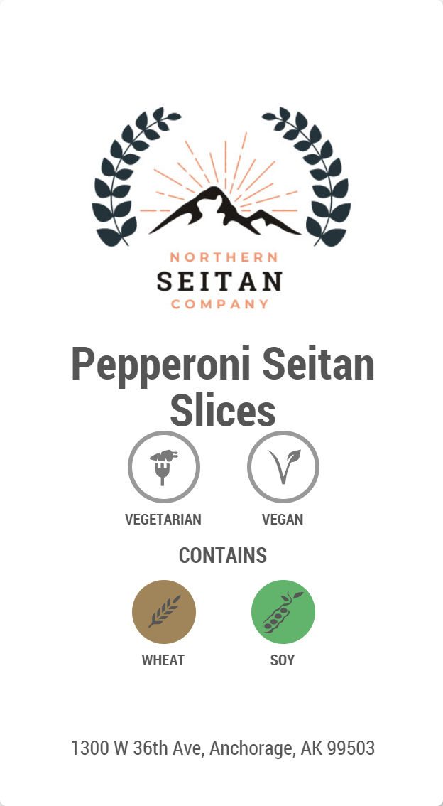 Pepperoni Seitan - Slices - Retail